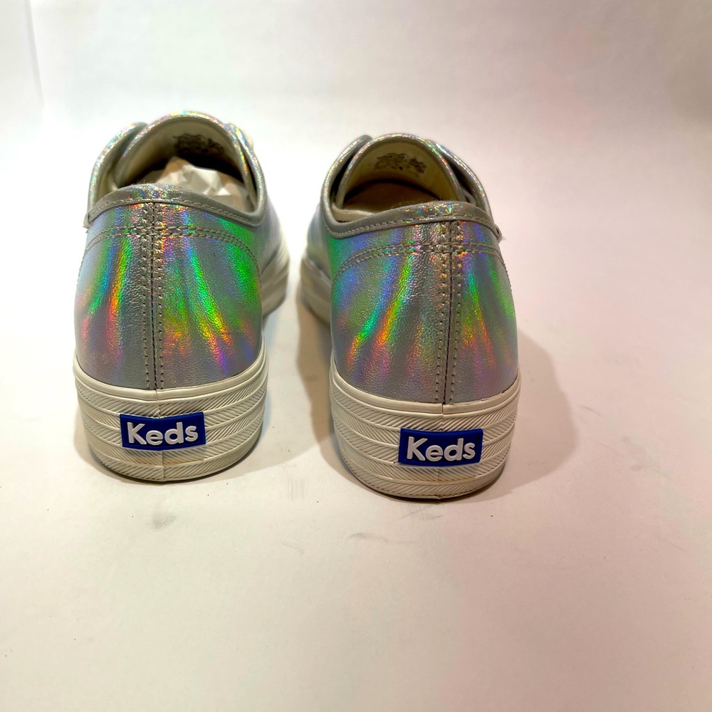 Keds Iridescent Silver Sneakers
Size 10 NWOT - Picture 12 of 16